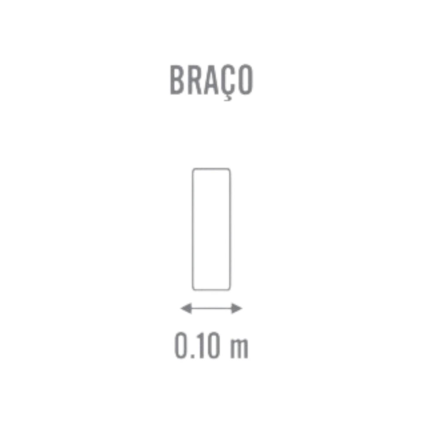 Sofá Chaise Porto Com Sistema Retrátil Sem Caixa e Sistema Baú nos assentos em Tecido Linho Cinza Médio Braços Finos de 10cm Desenho Técnico Braços Medidas 2,30m, 2,60m, 2,90m, 3,20m, 3,50m e 3,80m – Grand Mobile Móveis - Loja Mooca e Tatuapé - Cidade de São Paulo estado de SP