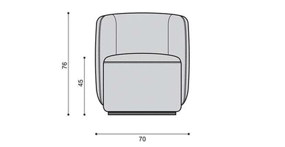 Poltrona Syla Curve